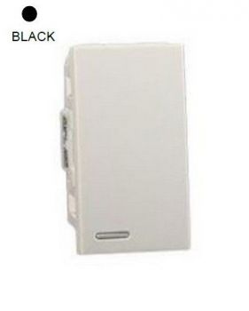 Legrand Ysalis 701310 OneWay Switch With 1Module And Fluo Black