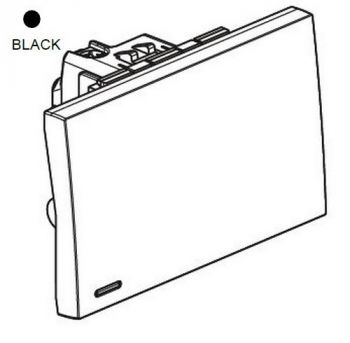 Legrand Ysalis 701315 2way Switch With 3Module And Fluo Black