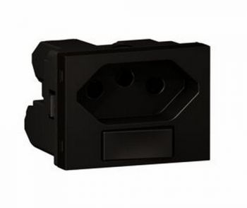 Legrand Ysalis 701321 Socket Outlets 16A With 1.5 Module Switched Socket Black