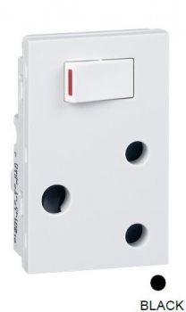 Legrand Ysalis 701323 Socket Outlets 16A With 3Module Switched Socket Black
