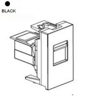 Legrand Ysalis 701340 11 Socket s With 1Module Black