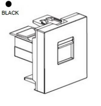 Legrand Ysalis 701341 11 Socket s With 1.5 Module Black