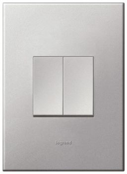 Legrand Arteor P2242SASA 2Lever 2way Switch 2X4 Soft Aluminium
