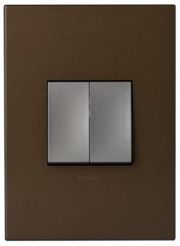 Legrand Arteor P224MDB 2Lever 1way Switch 2X4 Dark Bronze