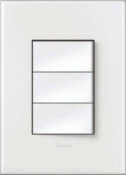Legrand Arteor P3242WWH Arteor 3 Lever 2 Way Switch 2X4 White