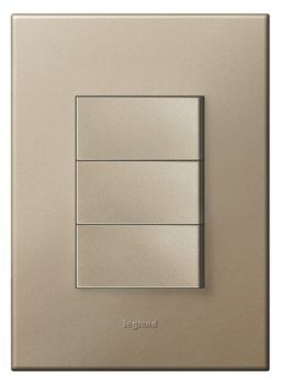 Legrand Arteor P324CHCH 3Lever 1way Switch 2X4 Champagne
