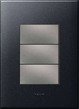 Legrand Arteor P324MGP 3Lever 1way Switch 2X4 Graphite