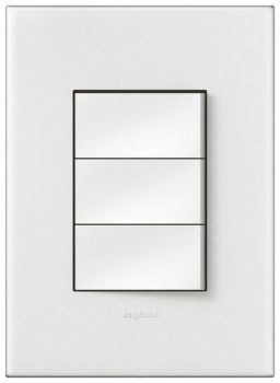 Legrand Arteor P324WWH 3Lever 1way Switch 2X4 White