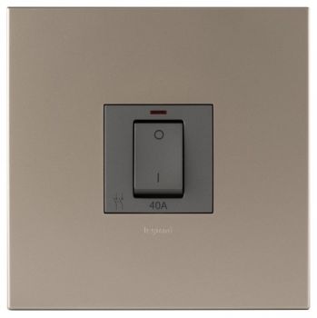 Legrand Arteor P40ALMCH 40 Amp Isolating Switch With Led 4X4 Champagne/Magnesium