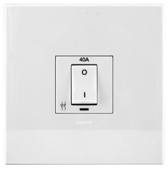 Legrand Arteor P40ALWWH 40 Amp Isolating Switch With Led 4X4 White