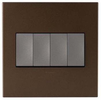 Legrand Arteor P444MDB 4Lever 1way Switch 4X4 Dark Bronze