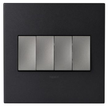 Legrand Arteor P444MGP 4Lever 1way Switch 4X4 Graphite
