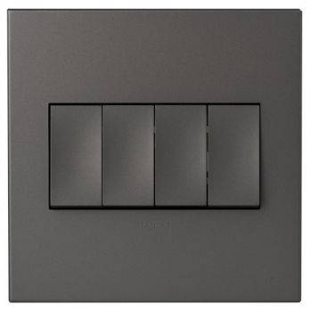 Legrand Arteor P444MM 4Lever 1way Switch 4X4 Magnesium