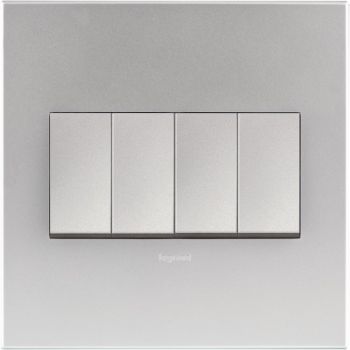 Legrand Arteor P44SASA 4Lever 1way Switch 4X4 Soft Aluminium