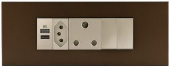 Legrand Arteor PA6MODNCHBR Cluster 6module Switches Dark Bronze/Champagne