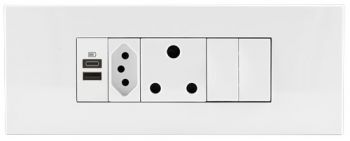 Legrand Arteor PA6MODNWHWH 6Module Cluster A And C Switches White