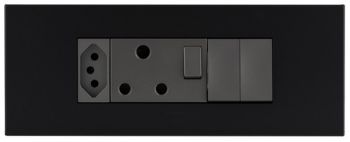 Legrand Arteor PA6MODSMGP 6Module Power Cluster And New Socket s + 2 Switches Graphite