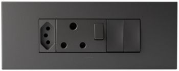 Legrand Arteor PA6MODSMM 6Module Power Cluster And New Socket s + 2 Switches Magnesium
