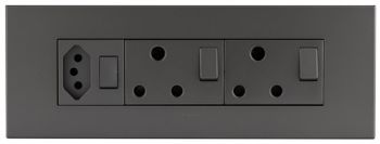 Legrand Arteor PA8MODMM 8Module Power Cluster Including 2 X Switched + 1 X New Switched Magnesium