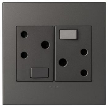 Legrand Arteor PD44MM Double Switched Socket 4X4 Magnesium