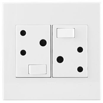 Legrand Arteor PD44WWH Double Switched Socket 4X4 White