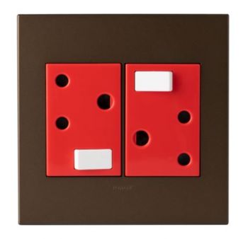Legrand Arteor PDDED44DB Double Dedicated Socket 4X4 Dark Bronze
