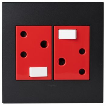 Legrand Arteor PDDED44GP Double Dedicated Socket 4X4 Graphite
