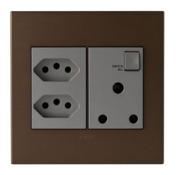 Legrand Arteor PMON44MDB New Socket s Monobloc 4X4 Dark Bronze