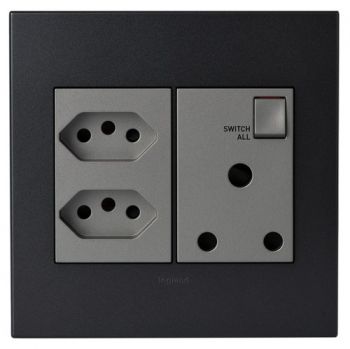 Legrand Arteor PMON44MGP New Socket s Monobloc 4X4 Graphite
