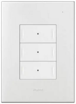 Legrand PN324WWH Arteor with Netatmo 3 Lever Connected Light Switch White