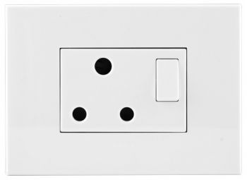 Legrand Arteor PS24WWH Single Switched Socket 2X4 White