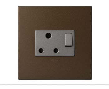 Legrand Arteor PS44MDB Single Switched Socket 4X4 Dark Bronze