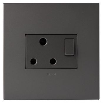 Legrand Arteor PS44MM Single Switched Socket 4X4 Magnesium