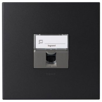 Legrand Arteor PSD44MGP Single Computer Socket Cat 5E 4X4 Graphite
