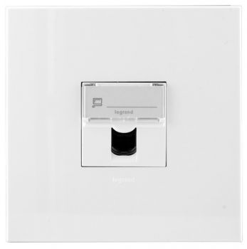 Legrand Arteor PSD44WWH Single Computer Socket Cat 5E 4X4 White
