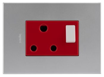 Legrand Arteor PSDED24SA Single Dedicated Socket 2X4 Aluminium