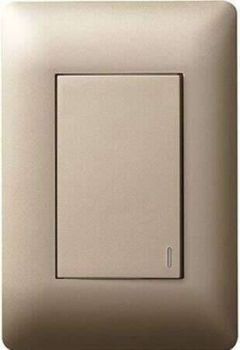 Legrand Ysalis PY124CHAL 1Lever Switch Large Rocker 4X2 Champagne