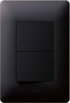 Legrand Ysalis PY224BLK 2Lever Switch 4X2 Black