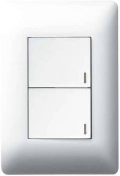 Legrand Ysalis PY224WHT 2Lever Switch 4X2 White