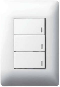 Legrand Ysalis PY324WHT 3Lever Switch 4X2 White