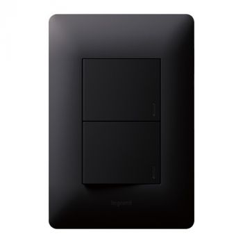 Legrand Ysalis PYDP1224BLK Dimmer Press +1L 2Way 4X2 Black