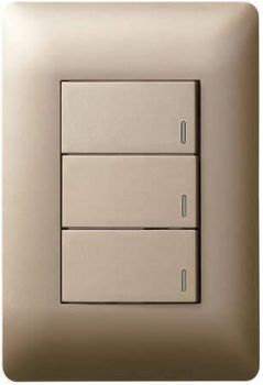 Legrand Ysalis PYDP24CHA Dimmer Press 4X2 Champagne
