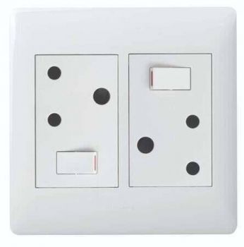 Legrand Ysalis PYO44WHT Double Socket 4X4 White