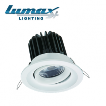 Lumax Lighting Downlight LUM-DL2165 Recessed Aluminium Downlight 10W 230V White Tilt