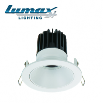 Lumax Lighting Downlight LUM-DL2180 Recessed Aluminium Downlight 10W 230V White Non-Tilt Anti-Glare