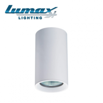 Lumax Lighting Downlight LUM-DL5081-W Surface Mount Round Aluminium Downlight 230V White Non-tilt with GU10 Lampholder