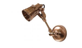 Mabibuch MP30156 Indigo Mulberry Wall Lamp Antique Brass