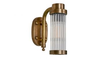 Mabibuch MP31261 Milo Signature Arcylic Tube Wall Lamp Antique Brass