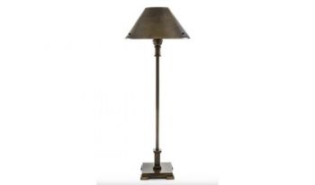 Mabibuch MP50833 Bruxelles Table lamp Antique Silver Lamp Shade Excluded