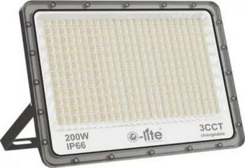 Olite 3CCT-OFBN-200 200W Grey Flood Light 3CCT-6KV Sp 20000LM